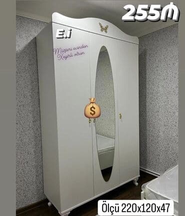 şifaner modelleri: Yeni, Açılan, Düz dolab, Qarderob, paltar dolabı — 1