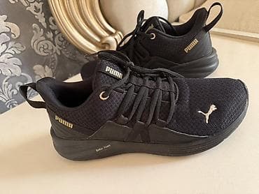 Şəxsi əşyalar: PUMA qadın üçün idman ayaqqabısı - Rəng: qara, brend loqosu yanlarda — 3