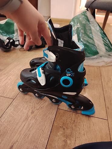 rolik oğlan ucun: UP2GLIDE tənzimlənən oğlan və qız uşaq inline konkiləri. Qoruyucu plus — 4