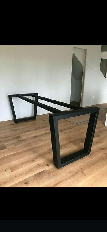 iş stulu: Taxta, Dördbucaq masa — 1