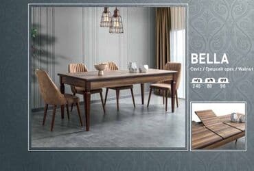 стеклянный стол: Bella masa Fabrik istehsalı mebellərin topdan qiymətlə satışı — 1