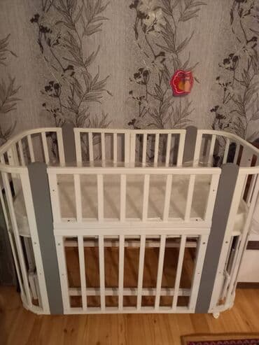 doseme taxta: Oğlan və qız üçün, Yumru, Beşik, Dəst ilə, Matras ilə, Yellənmə mexanizmsiz — 2