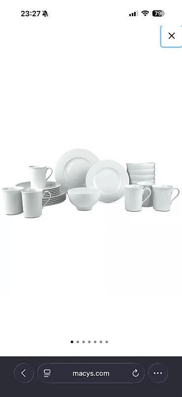 perforator bosch: Nahar dəsti, rəng - Ağ, Villeroy & Boch, 6 nəfərlik, Almaniya — 1