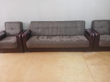 oturaca: İşlənmiş, Divan, 2 kreslo, Bazalı, Açılan — 1