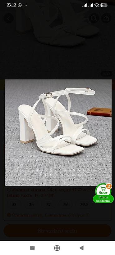 Məhsul: Qadın zərif sandal. Çox rahat və gözəl görünüşlü - Model — 2