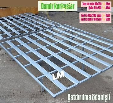 taxt dəmiri: Dəmir karkaslar – taxt içi çərçivələr Ölçülər və qiymətlər: - Taxt — 1