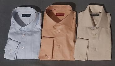 Kişi klassik köynəkləri – 3 ədəd dəst - Modellər: Perfetto (açıq