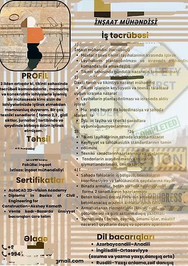 Cv, bir fərdin karyerasının ən vacib məqamlarından biridir. Siz də