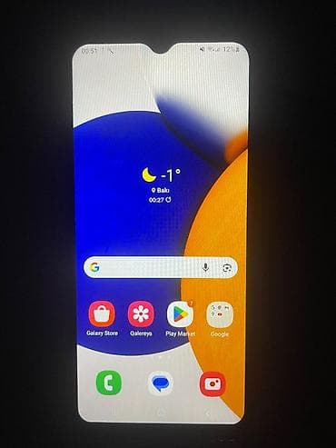 telefonlar a52: Samsung Galaxy A03, 64 GB, rəng - Qara, Face ID — 1