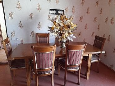 101 qizil gul: Qonaq otağı üçün, Oval masa, 6 stul — 2