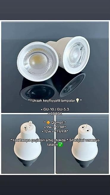 led isiglar: Məhsul: Spot çərçivələr və LED spotlar - Korpus: metal - Patron — 5