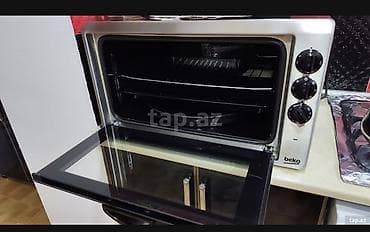 Beko elektrik mini-sobası - Rəng: paslanmaz polad/gümüş ön panel