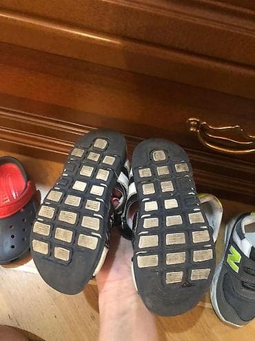 terlik: Uşaq ayaqqabıları - 6 cüt uşaq ayaqqabısı və sandal: 1) Tünd mavi — 8