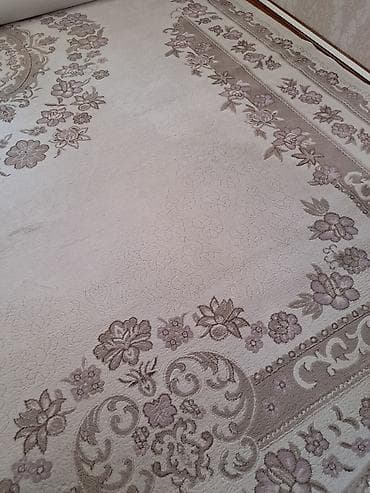 antik xalça: Klassik üslubda dekorativ xalça - Rənglər: krem fon üzərində bej və — 5