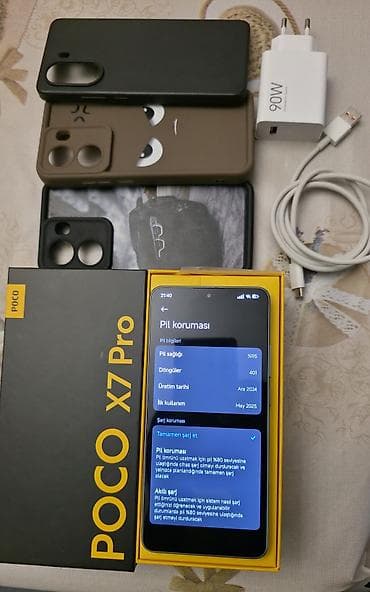 hard disk pc: Poco X7 Pro, 512 GB, rəng - Gümüşü — 1
