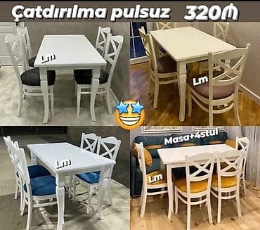 Mətbəx üçün, Yeni, 4 stul