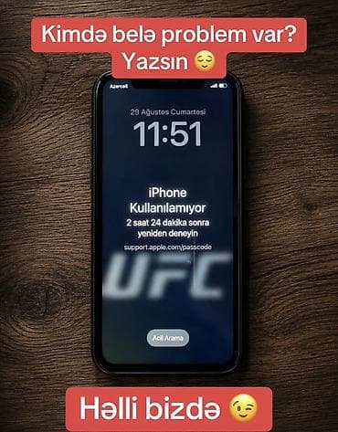 buraxılış paltarları b: Xidmət: iPhone kilid/şifrə problemlərinin həlli Təsvir: - Şifrə səhv — 1