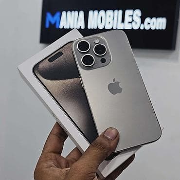 IPhone 15 Pro, 128 GB, Natural Titanium, Face ID, Simsiz şarj