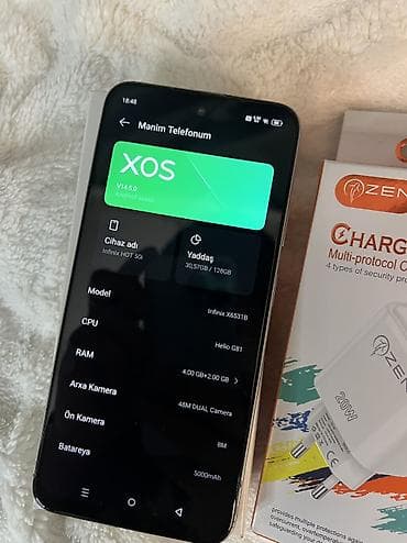 iphone 5s zapcast: Infinix HOT 50i, 128 GB, rəng - Qızılı, Face ID — 4