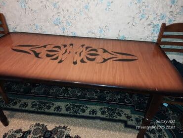 обеденный стол купить: Qonaq masası, İşlənmiş, Açılmayan, Taxta, Dördbucaq masa — 1