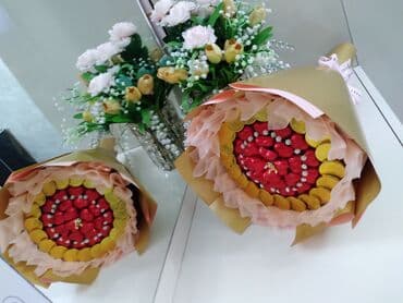 paylama konfet: Şokolad buketi – zərif hədiyyə - Tərkib: Qızılı folqa ilə bükülmüş — 1