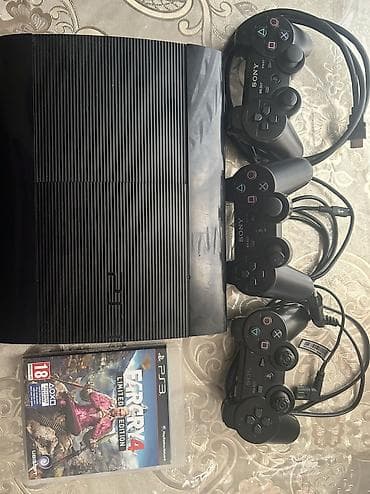 playstation 4 купить: Sony PlayStation 3 super slim Yaddaş 500 gb Oyun 24 ədəd 3 pult( — 1