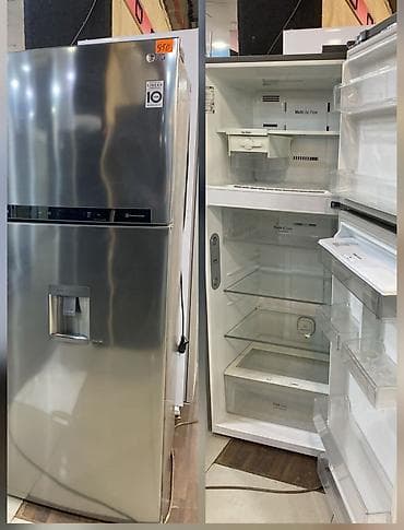 2 qapılı LG Soyuducu Satılır, rəng - Gümüşü, Dispenserli