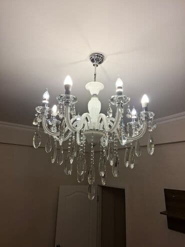 dəhliz üçün çilçıraqlar: Çılçıraq, 8 lampa, Şüşə — 5