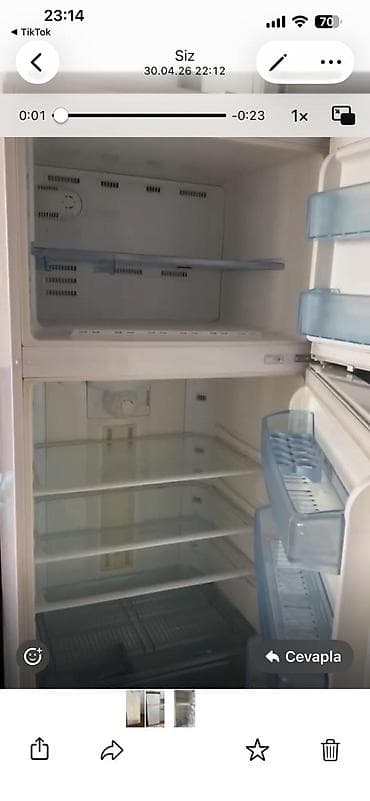wolt qaynar xetti: İşlənmiş 2 qapılı Beko Soyuducu Satılır, rəng - Ağ — 3