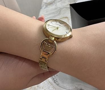 saat desti: İşlənmiş, Qol saatı, Emporio Armani, rəng - Qızılı — 8