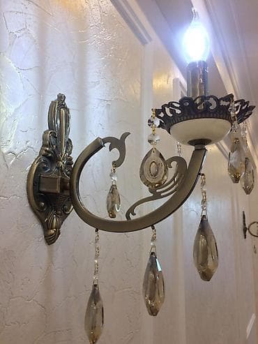 xrustal stekanlar: Çılçıraq, 10 və daha çox lampa, Xrustal — 4
