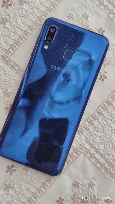 samsung galaxy a2: Samsung Galaxy A20, 32 GB, rəng - Mavi, İki sim kartlı — 2