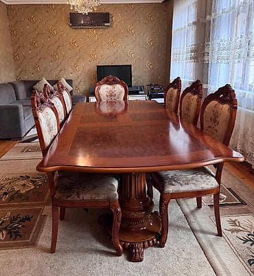 Bentley: Qonaq otağı üçün, İşlənmiş, Açılan, Kvadrat masa, 12 stul — 1