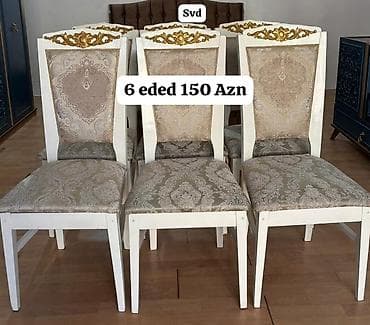 6 eded stul 150azn endirim yoxdu.Baki . Sevda