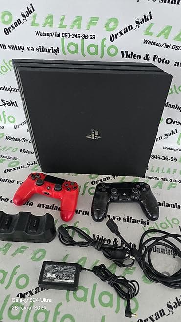 playstation kirayesi: Sony PlayStation 4 Pro 1TB Daxili yaddaş ı+ 5 oyun yazılıb. gəlmədir — 6