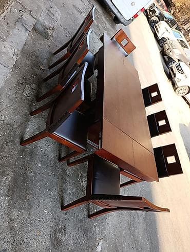 restoran ucun stol stul: Açılan Masa desti 8 oturacqla fısdiq ağacından çox keyfiyyətli — 6