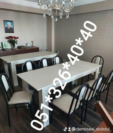 stol stul işlenmiş: Yeni, Sadə stul, Metal, Azərbaycan — 12