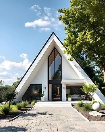 A-Frame layihəsi tikintisi müxtəlif konstruksiya variantları üzrə icra