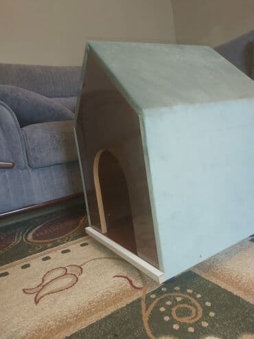 pişik ev: Pişik üçün ev. Akril Laminat 18 lik. Ölçüləri : Hündürlük 70 sm. Eni — 8