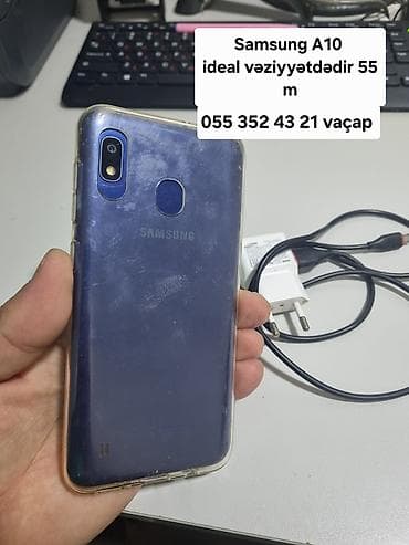 nokia c2 01: Samsung Galaxy A10, 32 GB, rəng - Göy, Sensor — 1
