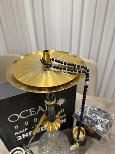muncuq: OCEAN Hookah KAIF 2nd Edition nargilə dəsti - Premium dizayn: qızılı — 3