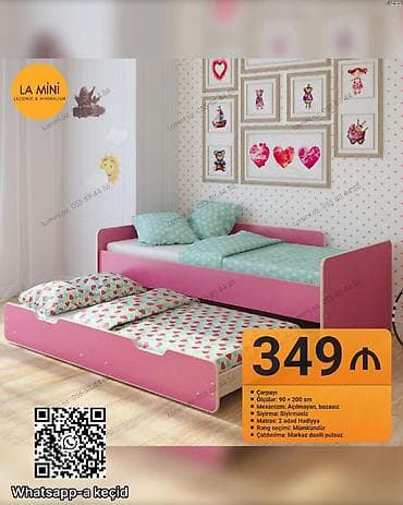 usaq doseyi: Oğlan və qız üçün, Çarpayı, Matras ilə, Siyirməsiz — 1