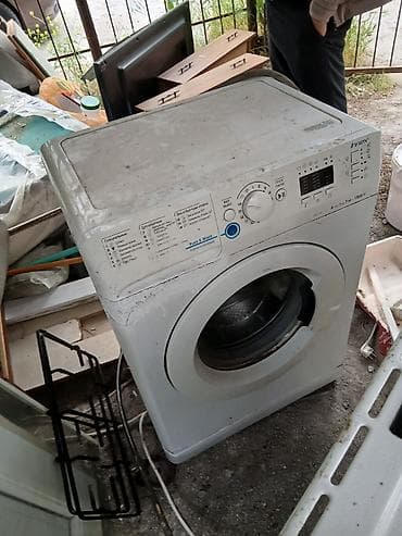 kofe masini: Paltaryuyan maşın Indesit, 7 kq, Avtomat, Qurutmasız — 2