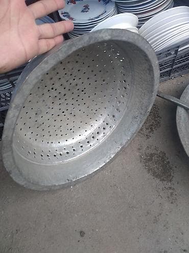 kreditle generator satisi: Mis süzgəc – iri həcmli mətbəx üçün - Material: qalın mis - Forma — 1