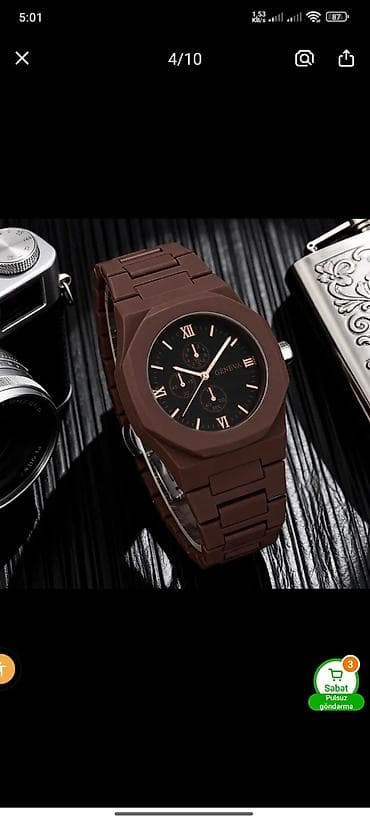 saat remen: Minimalist dizayna sahib qara qol saatı. müxtəlif rəng çeşidleri var — 4