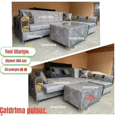 ders masası: Угловой диван, Новый, Раскладной, С подъемным механизмом, Ткань, Бесплатная доставка на адрес — 2