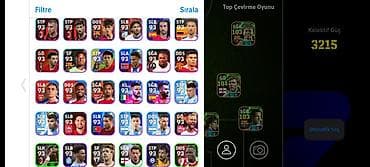 atlet: Salam. e football mobil oyunu. şəkillərdə mövcud oyunçular var — 3