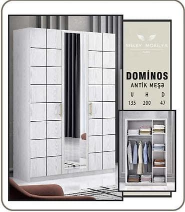 koridor ucun mebel: DOMINOS gardırob,şkaf,dolab Fabrik istehsalı mebellərin topdan — 1