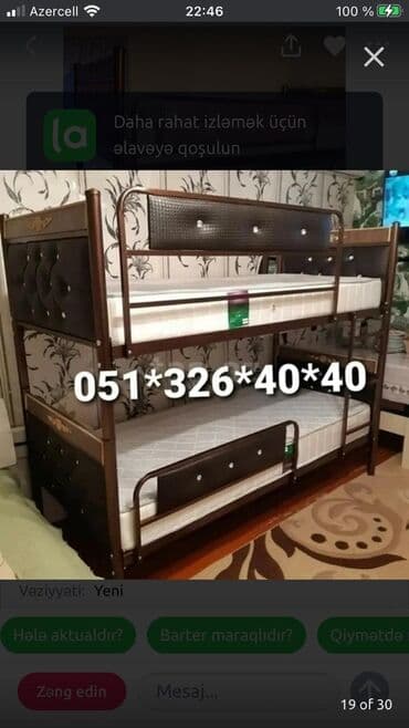 tek kravat: Oğlan və qız üçün, Yeni, Çarpayı, Matras ilə, Siyirməsiz — 5