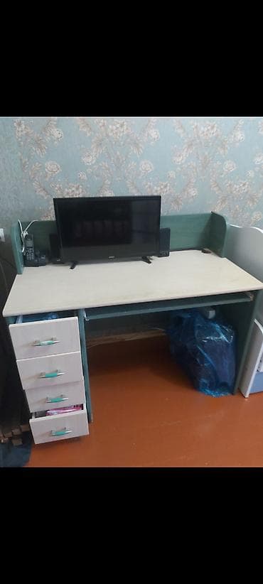 telefon masası: Düz masa, Siyirməli, MDF — 1